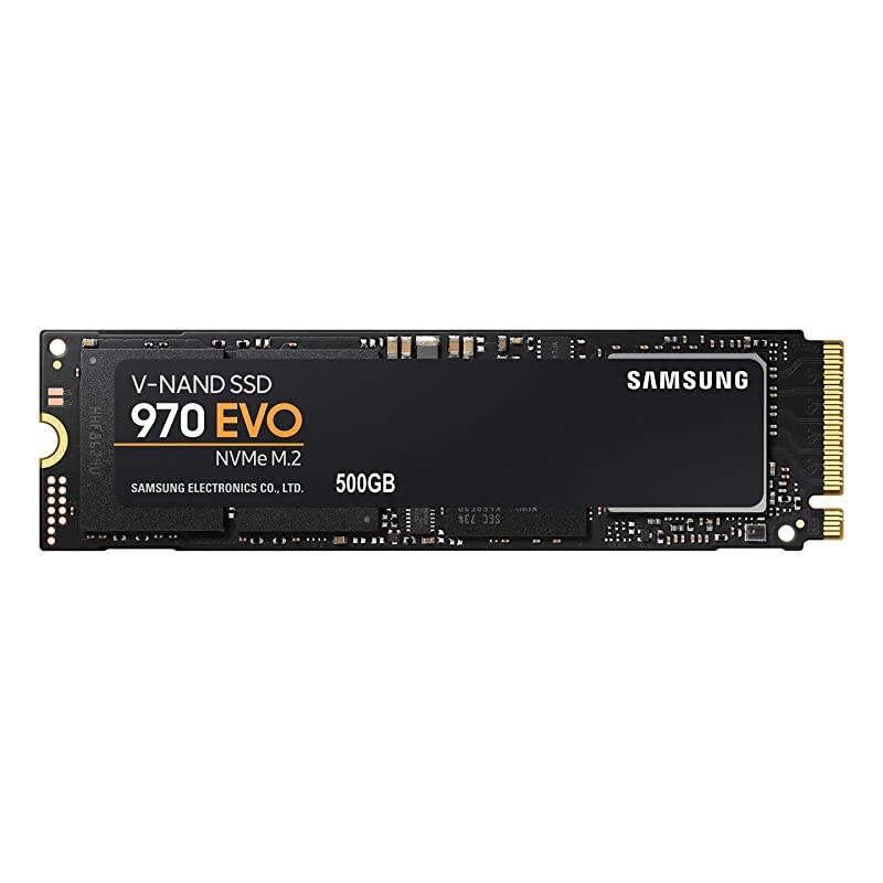 MZV7E500BW 970 EVO SSD 500GB M2 NVMe Interface Internal Solid State Drive with VNAND Technology BlackRed