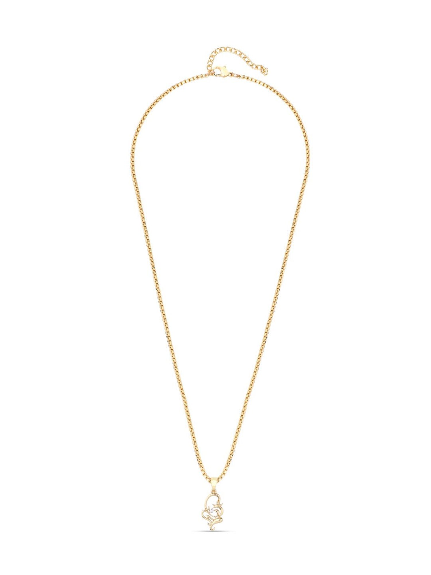 The Bro Code Gold-Plated Sleek Pendant Necklace for Men