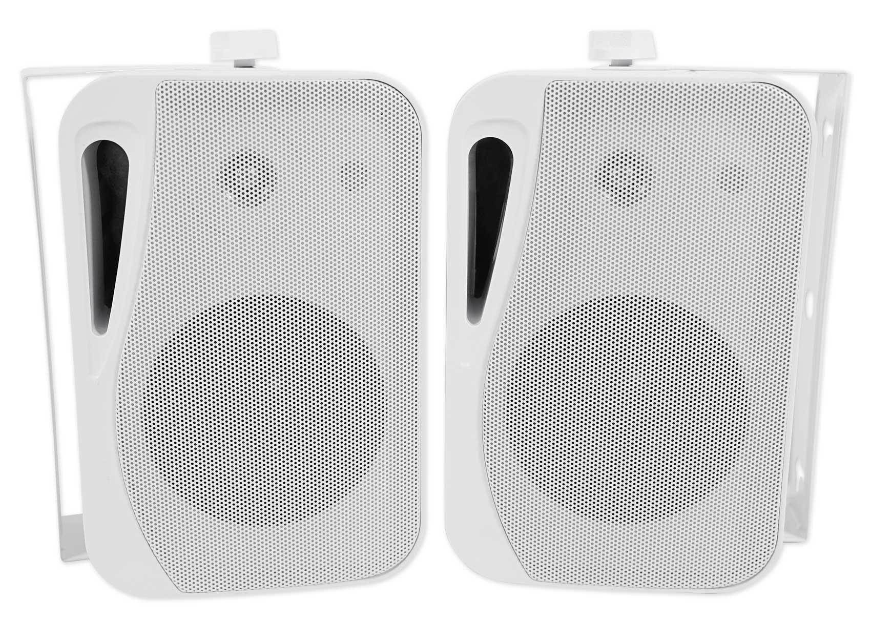 Pair Rockville HP4S 4" Outdoor/Indoor Home Theater Speakers w/ Swivel Bracket