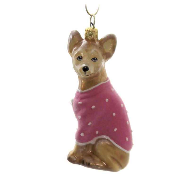 Joy To The World 3.25" Chihuahua Ornament Diva Dog Pet Companion  -  Tree Ornaments