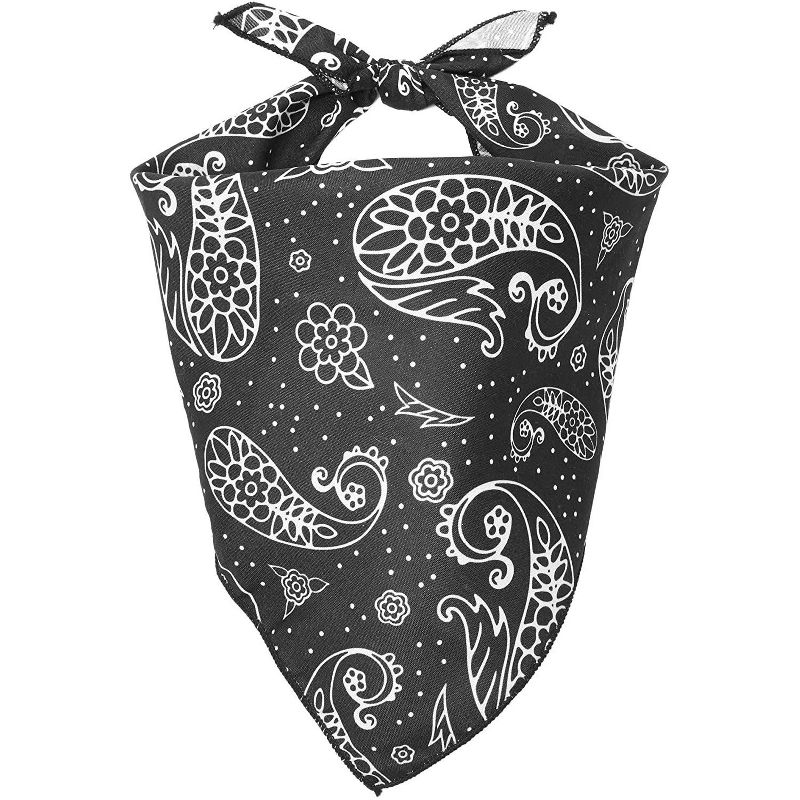 6-Pack Assorted Pet Bandana for Dogs and Cats, One Size Fits Most Medium to Large, Floral (25.25" x 12.5")