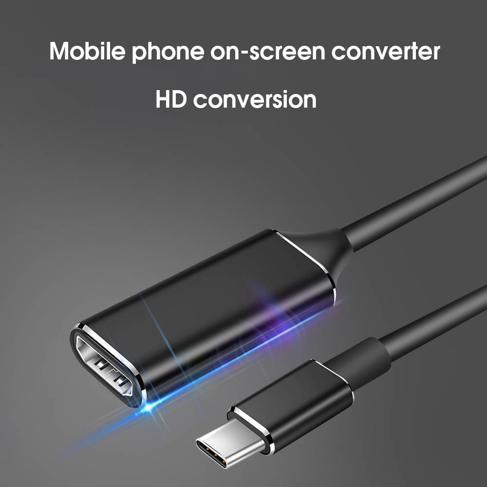 USB C to HDMI 4K Video Adapters, Type-C to HDMI Adapter Compatible with New Generation of Notebooks, Mobile Phones, Tablets, etc.