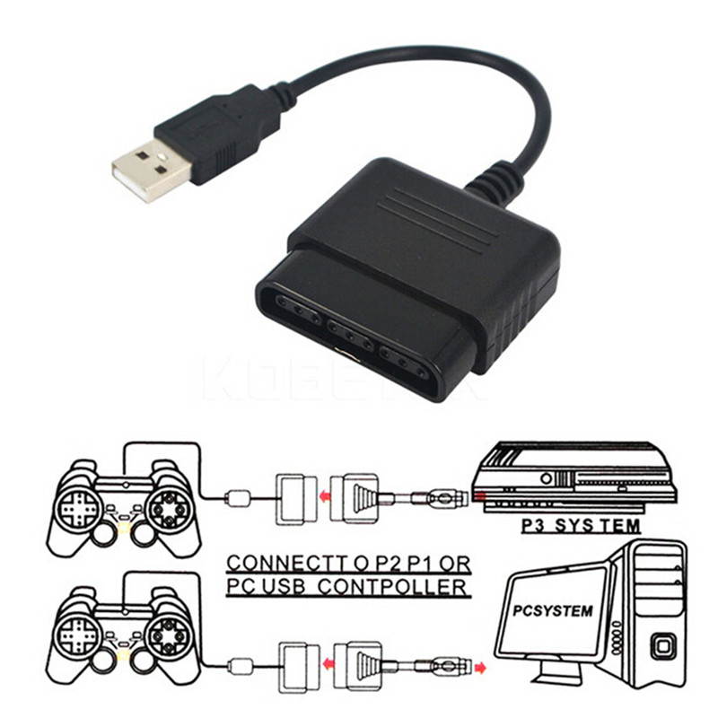 PS2 To PS3 PC Game Controller Adapter Converter For PlayStation 2 3 PC