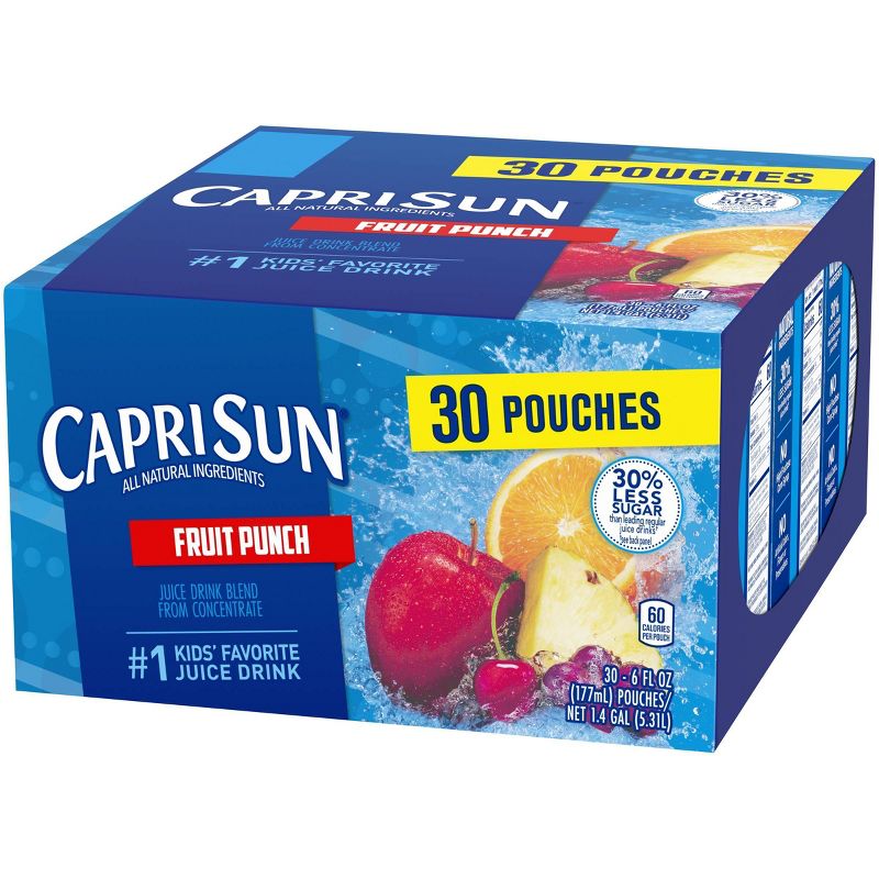 Capri Sun Fruit Punch Value Pack - 30pk/6 fl oz Pouches