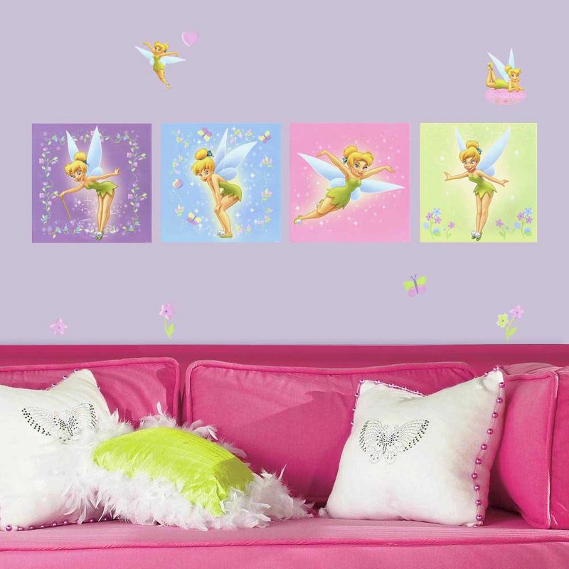 Disney Tinkerbell Self-Stick 44pc Wall Sticker Accent Kit - Disney Fairies..