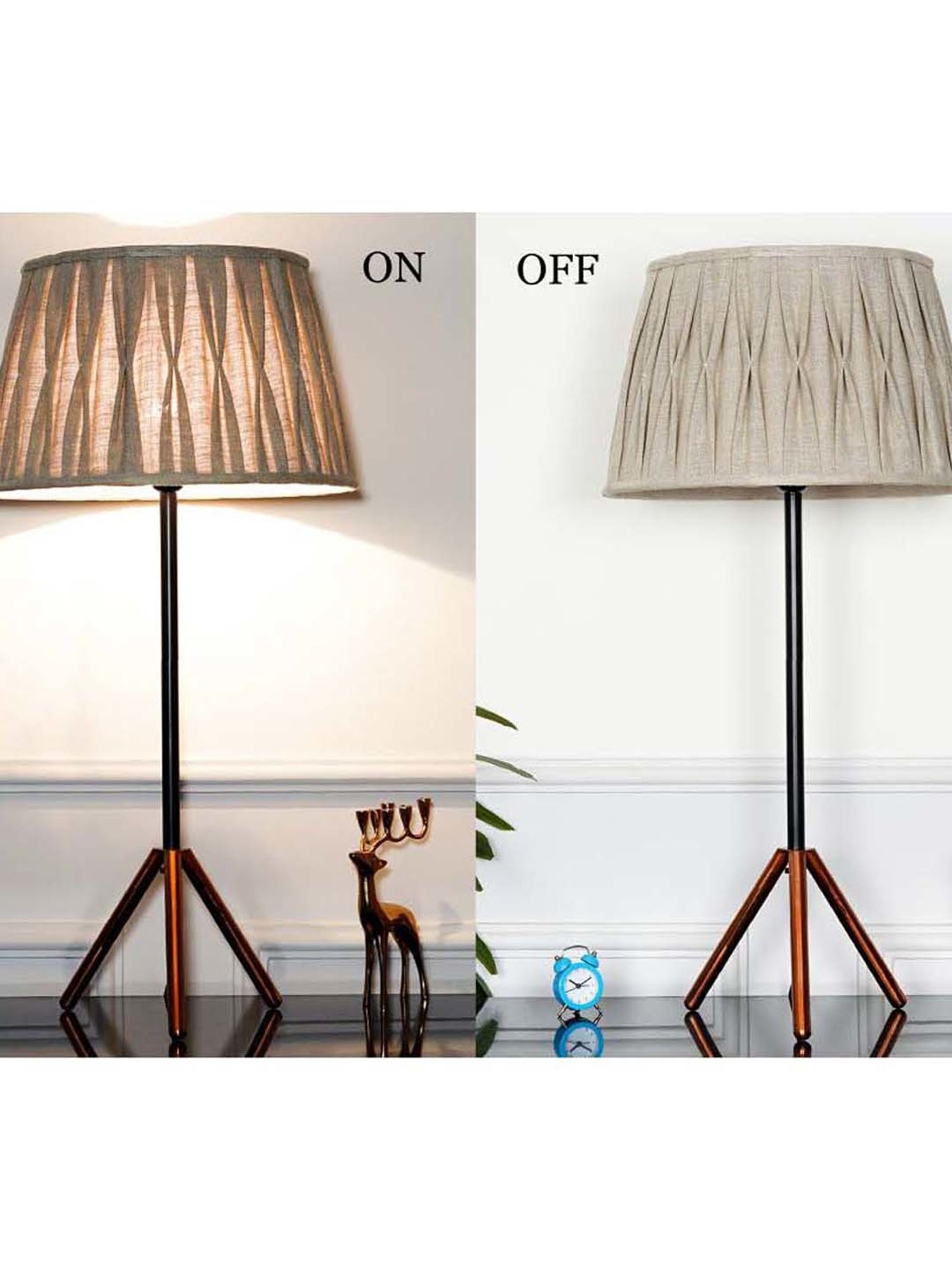 DecorativeRay Red PVC Study Table Lamp - Set of 1