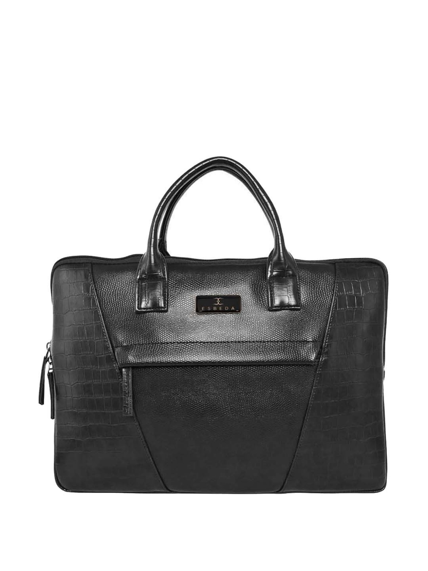 Baggit Brown PVC Solid Laptop Messenger Bag