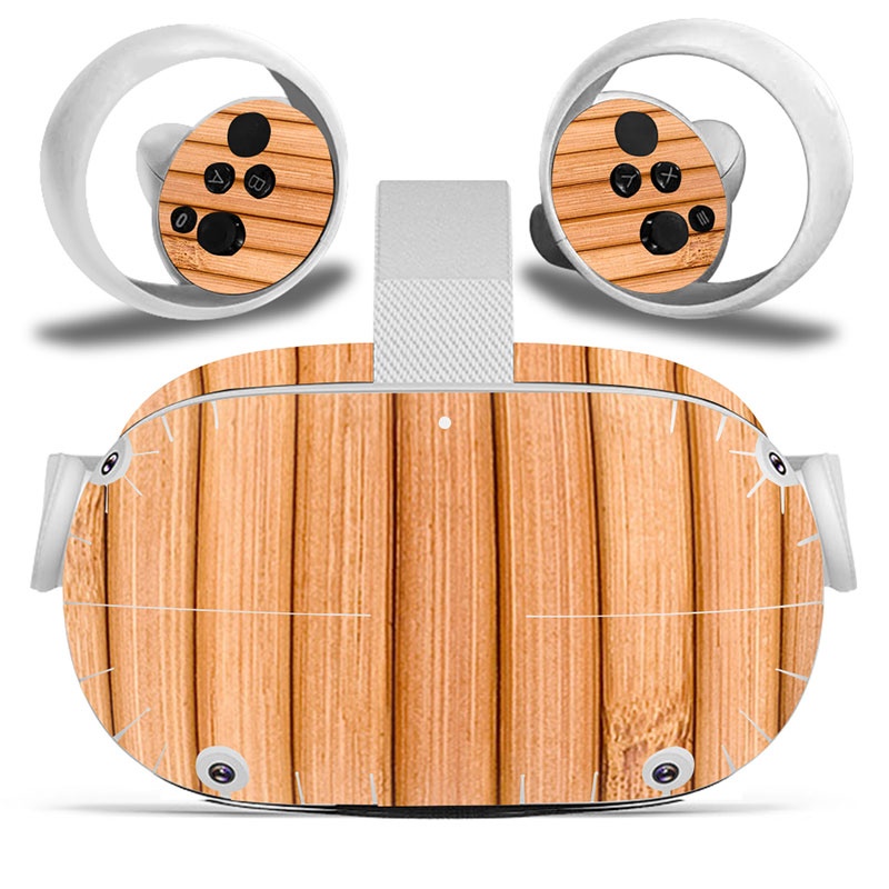 Amify Vinyl Skin Sticker for Oculus Quest 2 VR Headset Controller PVC Decals Cute Cartoon Wrap Cover for Oculus Quest 2 Accessories