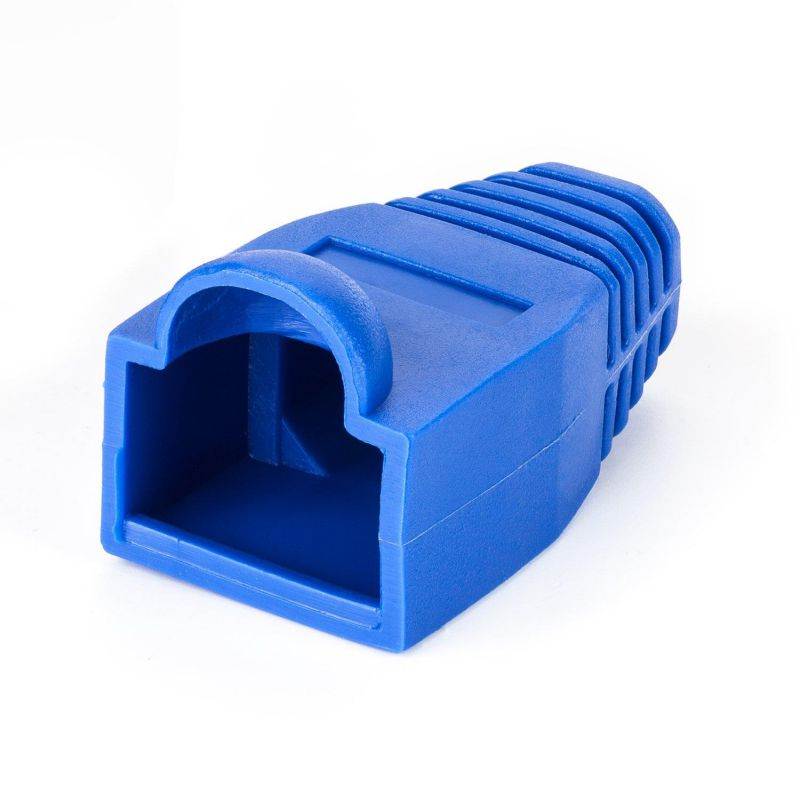 Aurum Cables Network Cable Boots Cap Cover for RJ45 Connectors Black & Blue