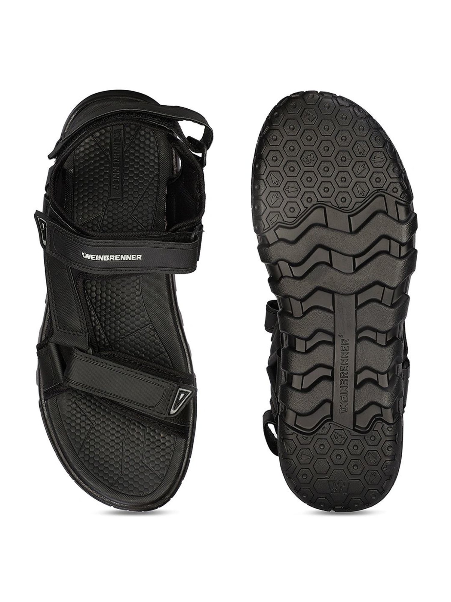 Weinbrenner by Bata Men's PROST Black Floater Sandals