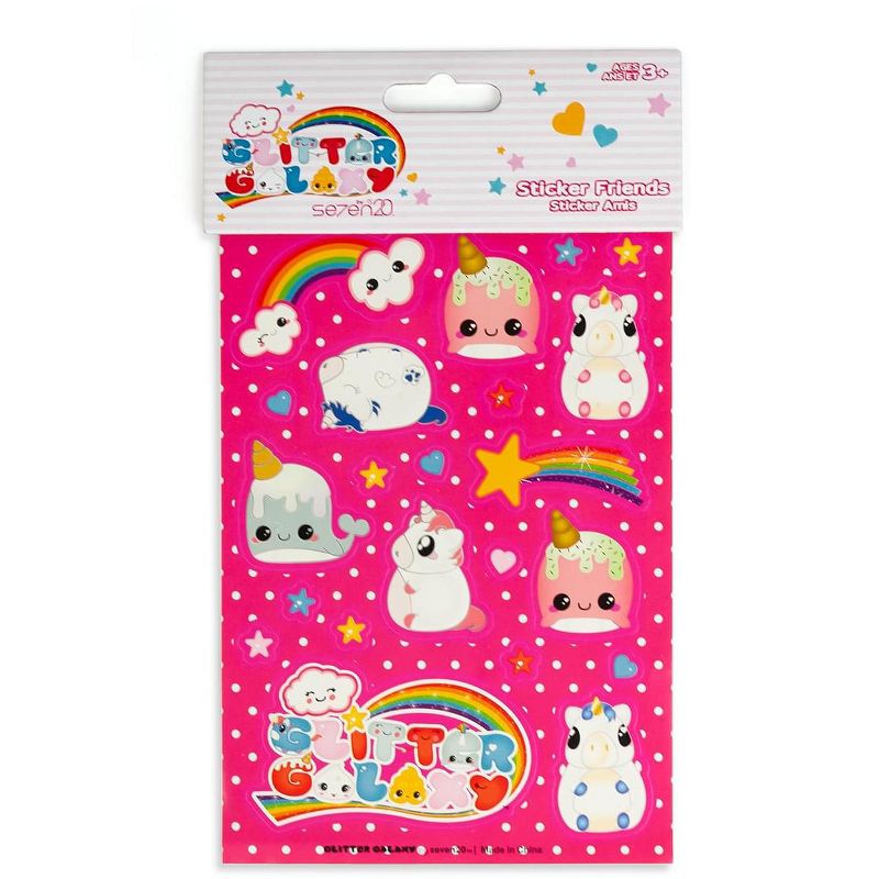 Se7en20 Glitter Galaxy Sticker Friends Sheet Wave 2