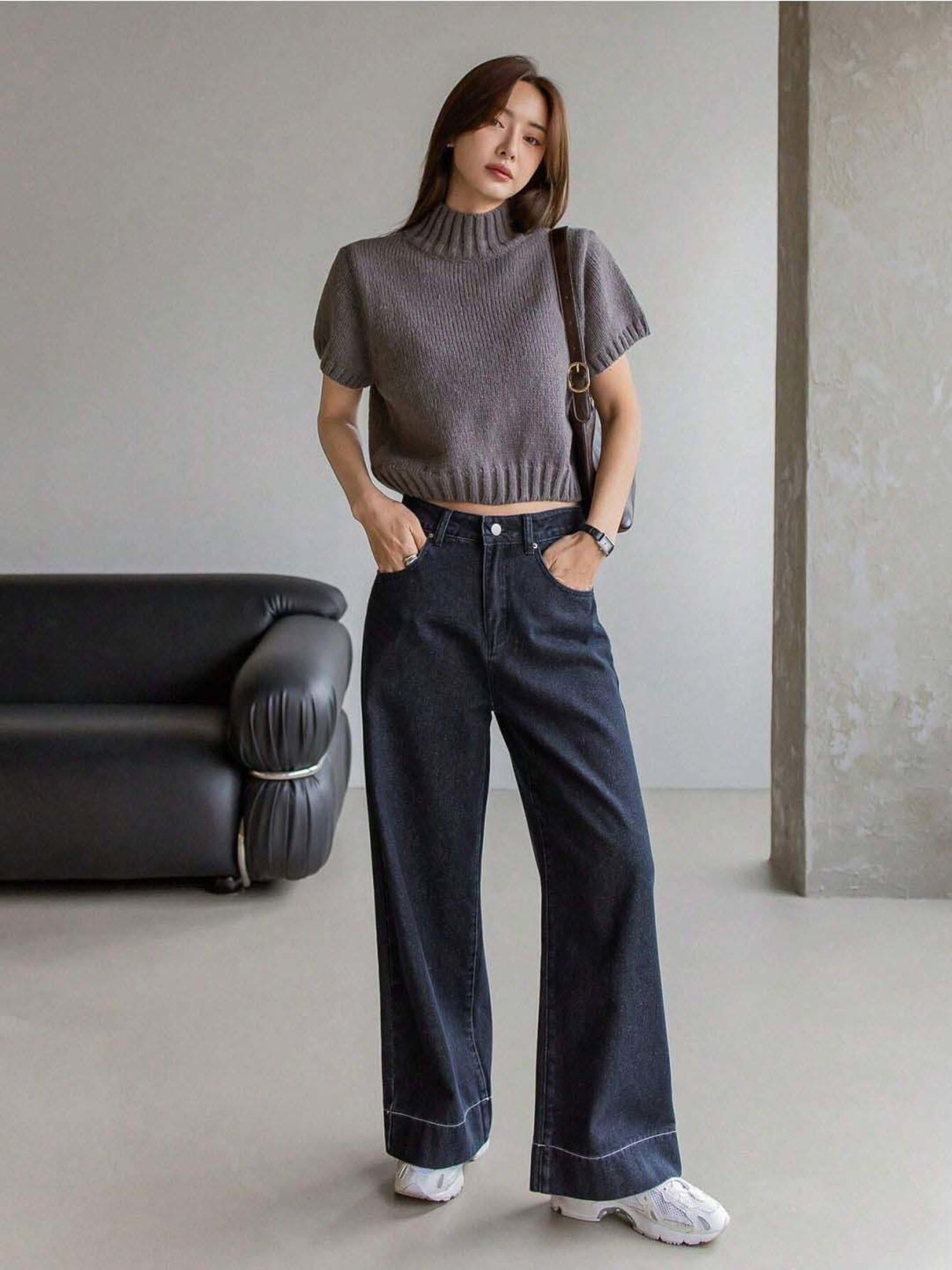 Kotty Blue High Rise Wide Leg Jeans