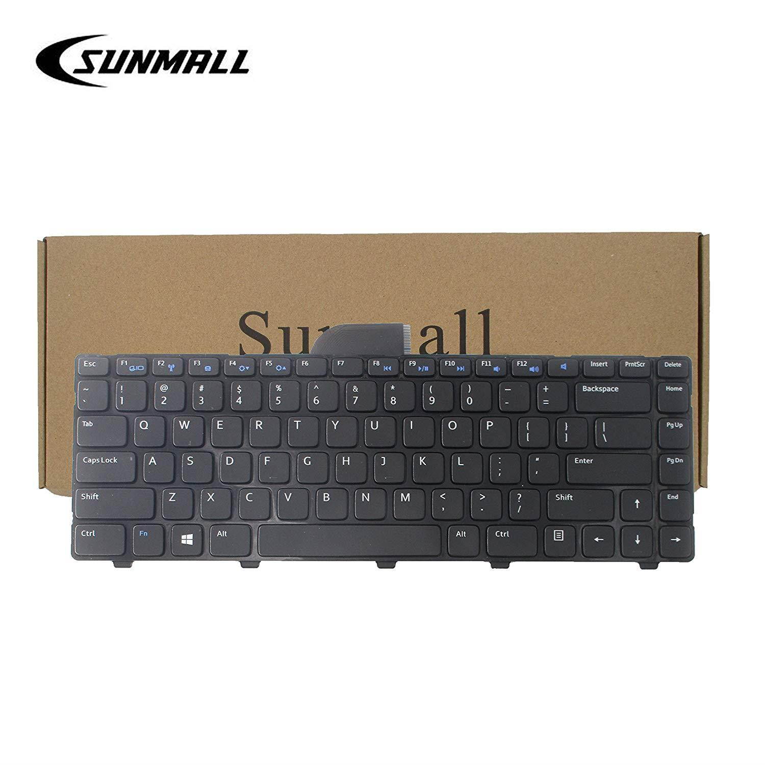 SUNMALL Keyboard Replacement Compatible with Dell Inspiron 14R 2158 3421 3437 5421 5437 15Z-5523 M431R,Vostro 2421, Latitude 3440 Series Laptop Black US Layout(6 Months Warranty)
