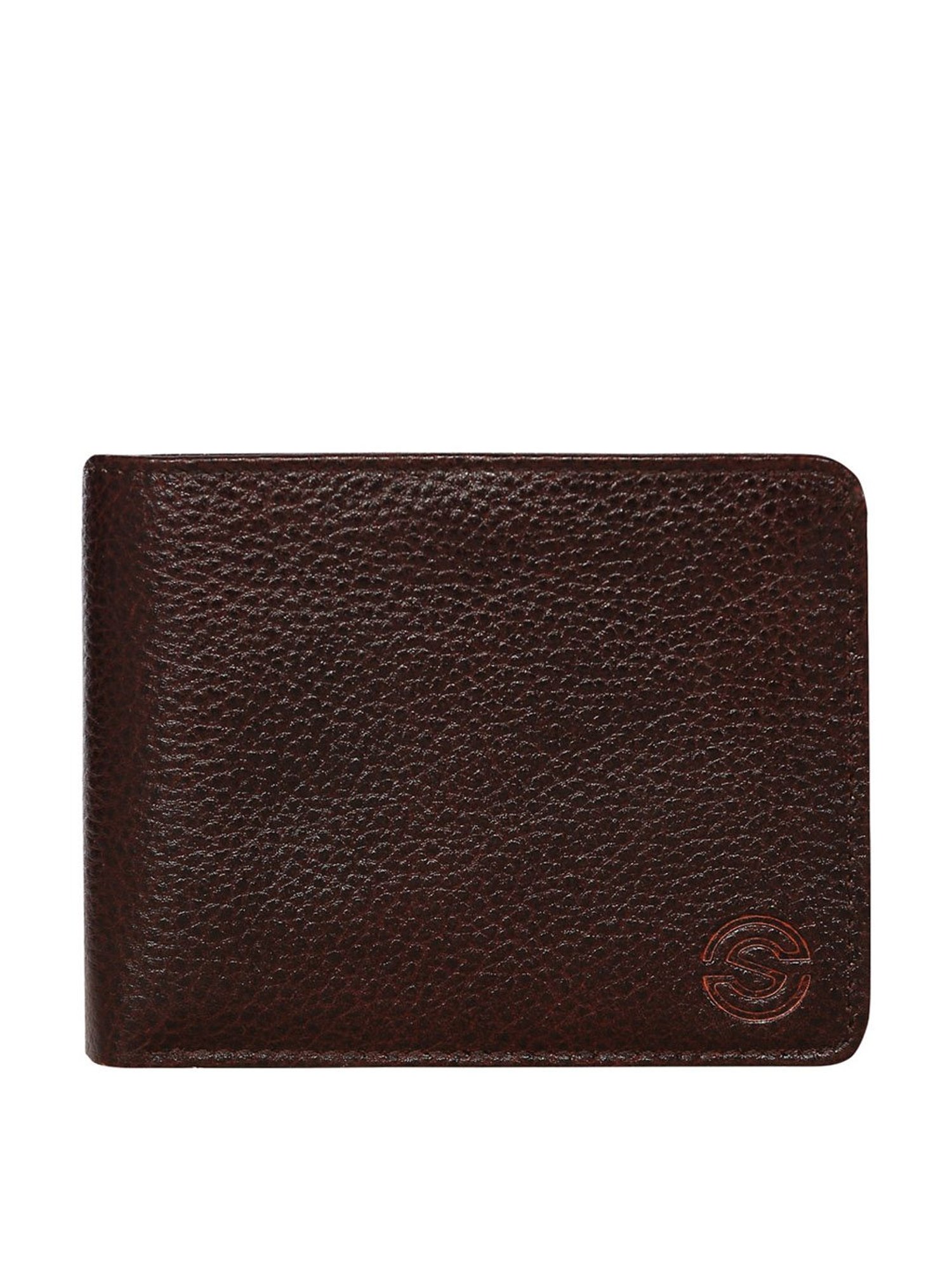 SCHARF Dark Brown Leather Reversible Belt With Wallet for Men