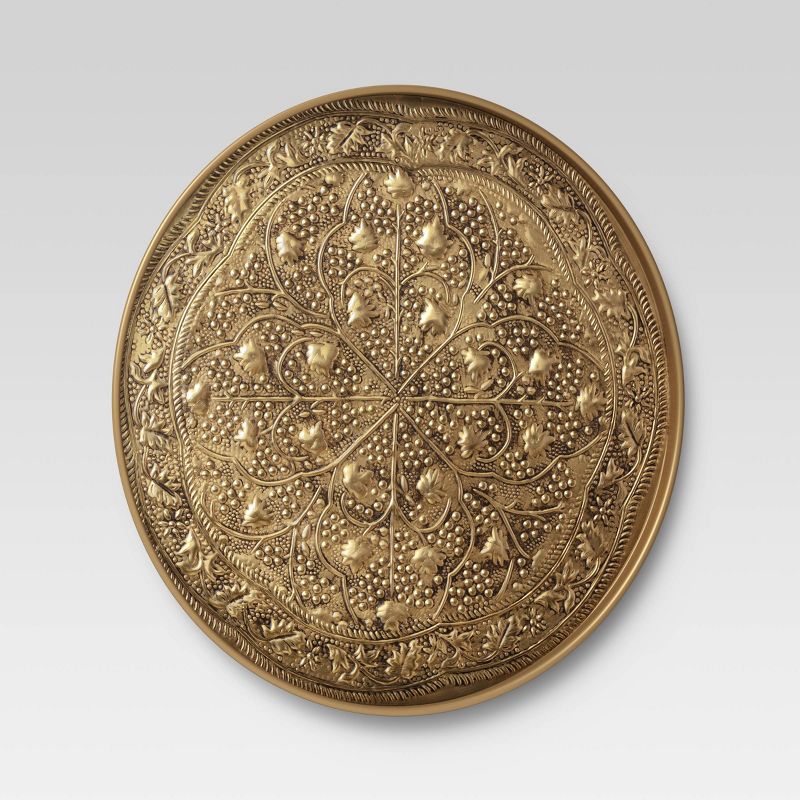 Embossed Brass Antique Medallion Wall Art Set Gold - Opalhouse™