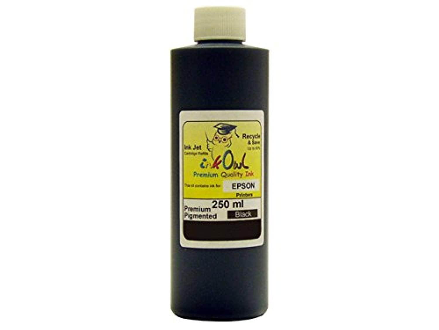 InkOwl Premium Pigmented Ink for EPSON printers using Durabrite ink (250mL, Black)