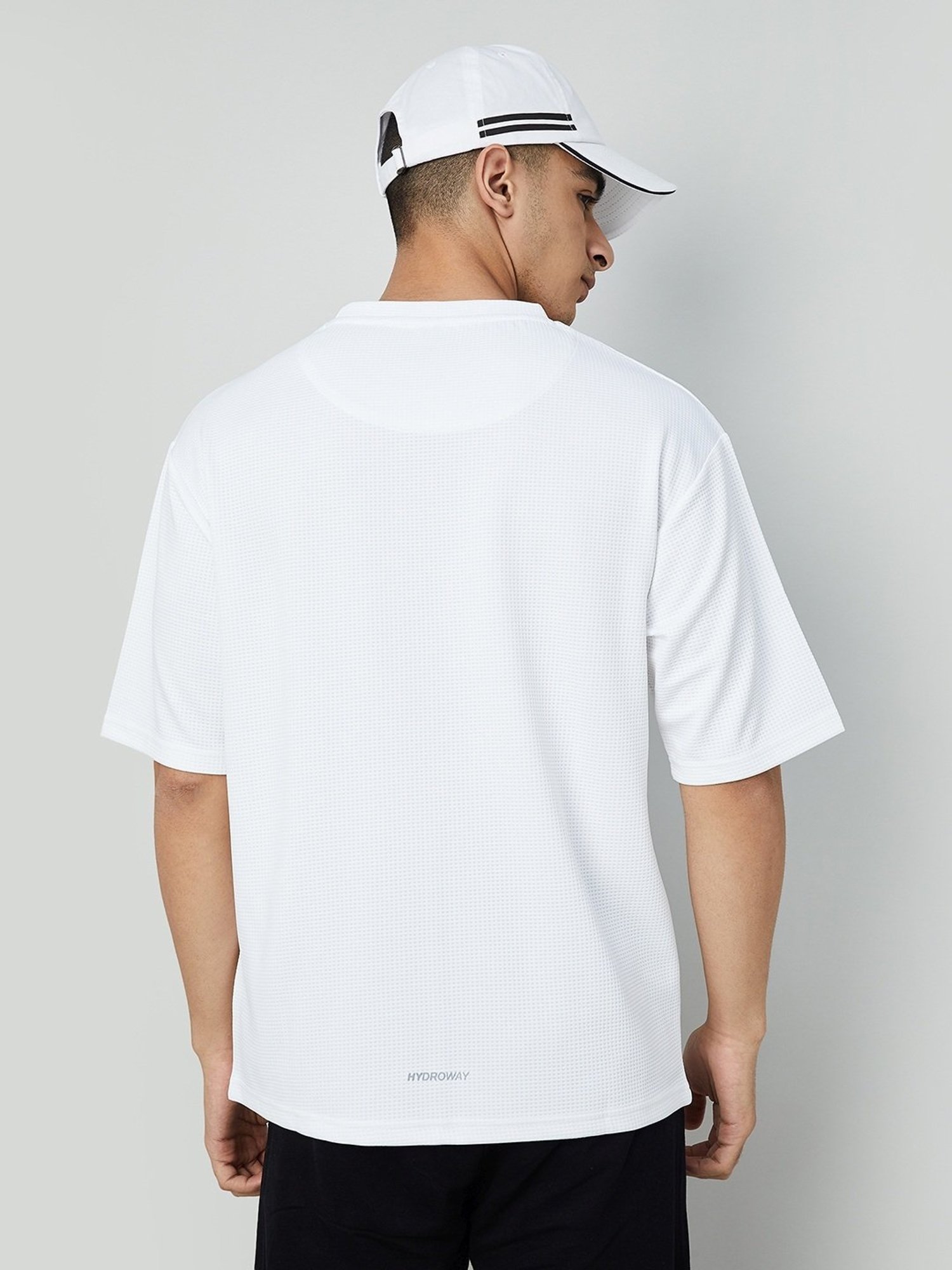 Kappa White Regular Fit Printed T-Shirt