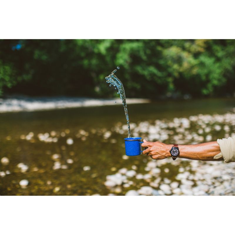 Stansport Enamel Camping Tableware Set 24 Pieces Blue