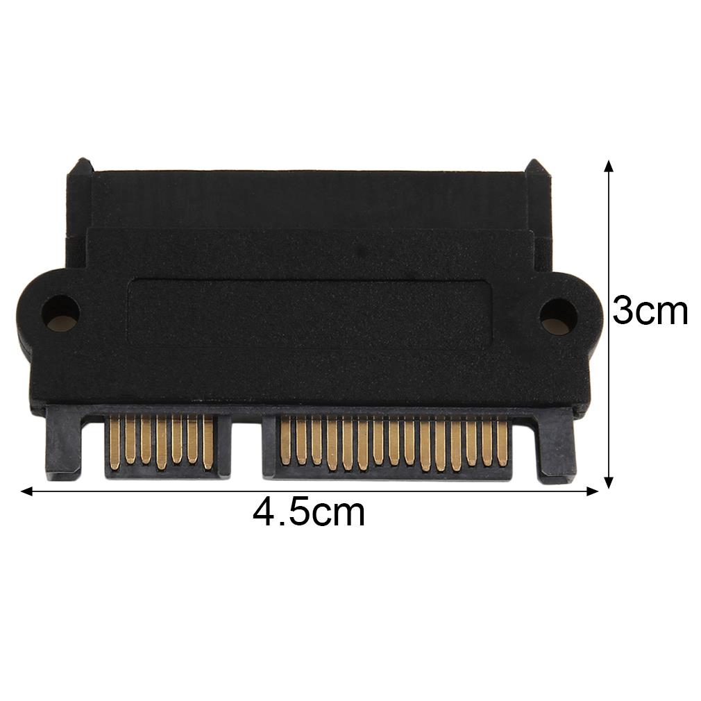 SFF-8482 SAS To SATA 180 Degree Angle Adapter Converter Straight Head