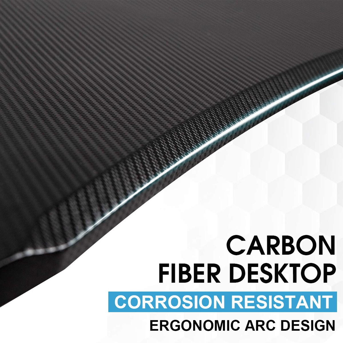 43.3" Metal Gaming Computer Desk RGB LED Lights W/ Cup Holder Headphone Hook Mouse Mat