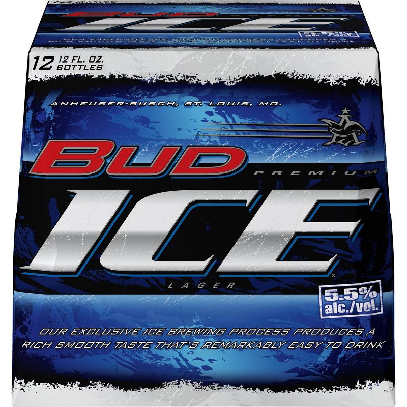 Bud Ice Premium Beer - 12pk/12 fl oz Bottles