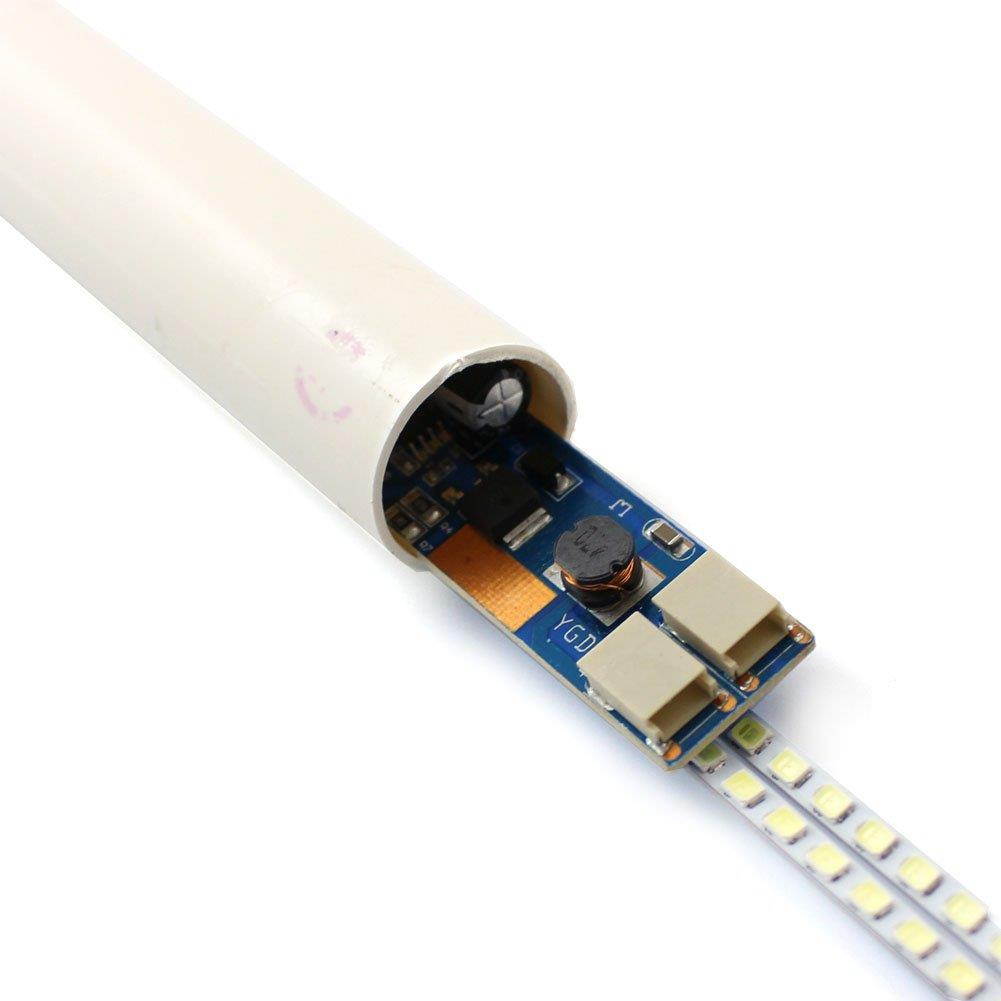 Highlight 10-24'' Dimable LED Backlight Lamps Update Kit Adjustable Light Board +2 LED Strips for LCD Monitor