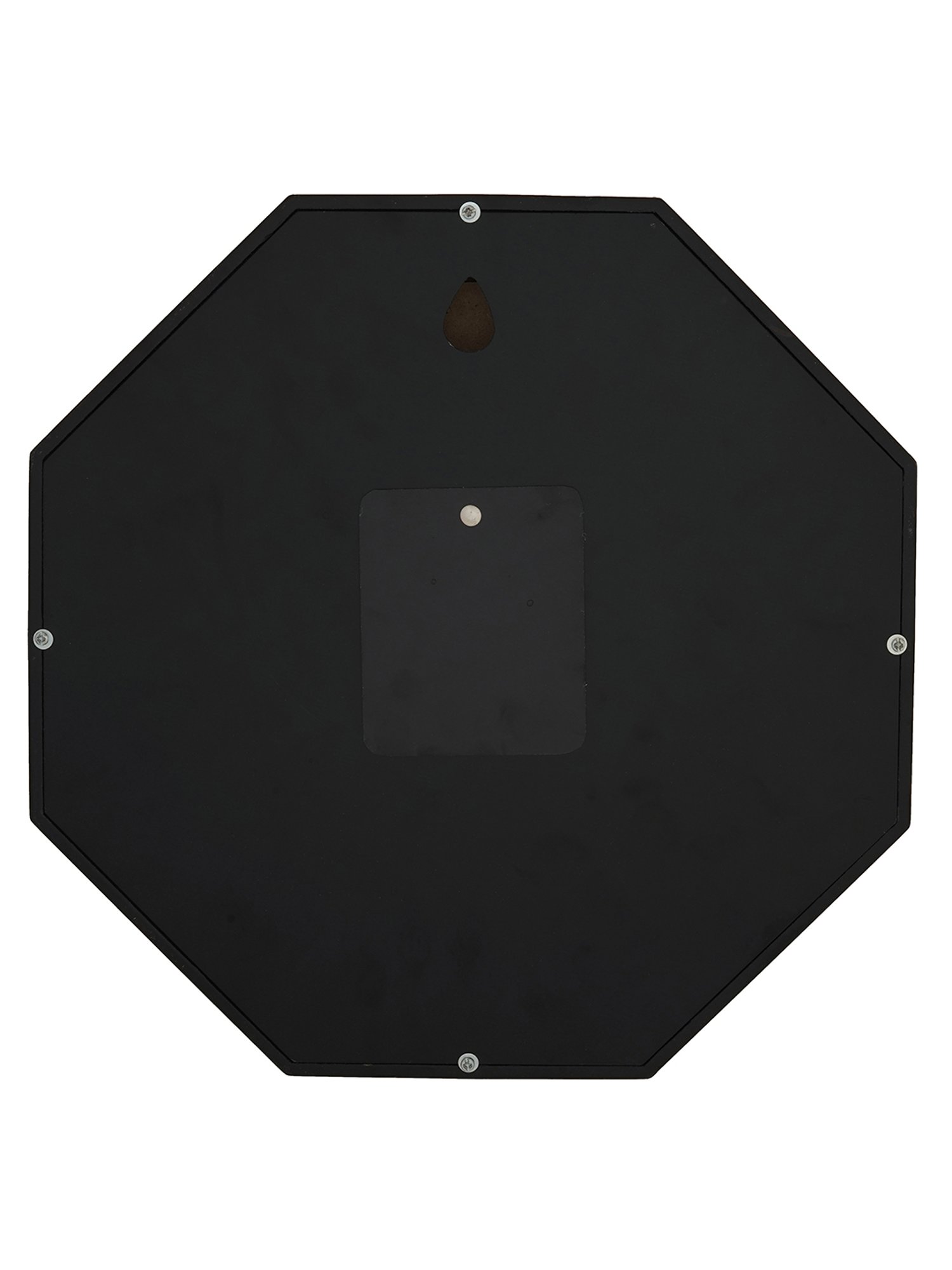 CHRONIKLE Octagon Black Wood Wall Clock