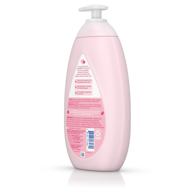 Johnson's Moisturizing Pink Baby Lotion with Coconut Oil - 27.1oz