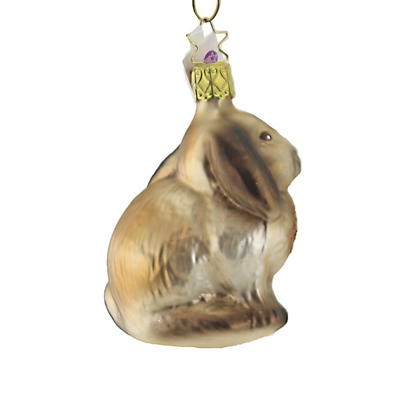 Inge Glas 3.25" Feels Like Winter Rabbit Ornament Christmas  -  Tree Ornaments