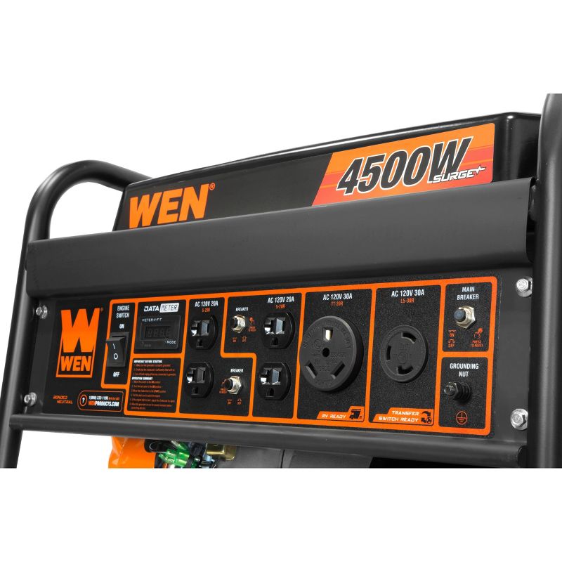 WEN GN4500 4500-Watt 212cc Transfer Switch and RV-Ready Portable Generator