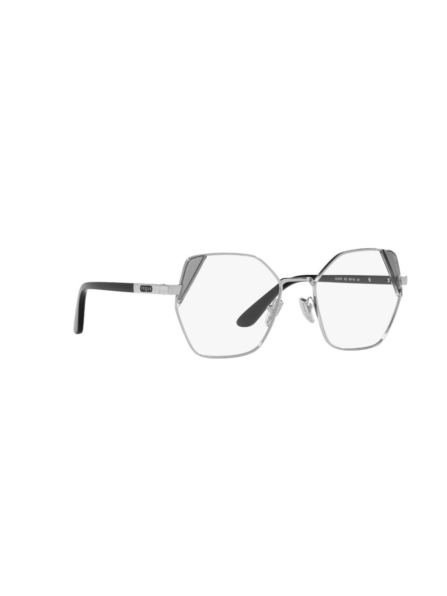 Vogue Eyewear Silver Irregular Eye Frames for Women