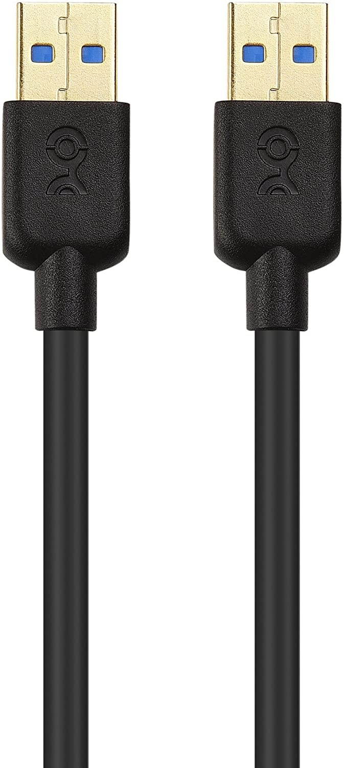 Cable Matters Long USB 3.0 Cable (USB to USB Cable Male to Male) in Black 10 ft