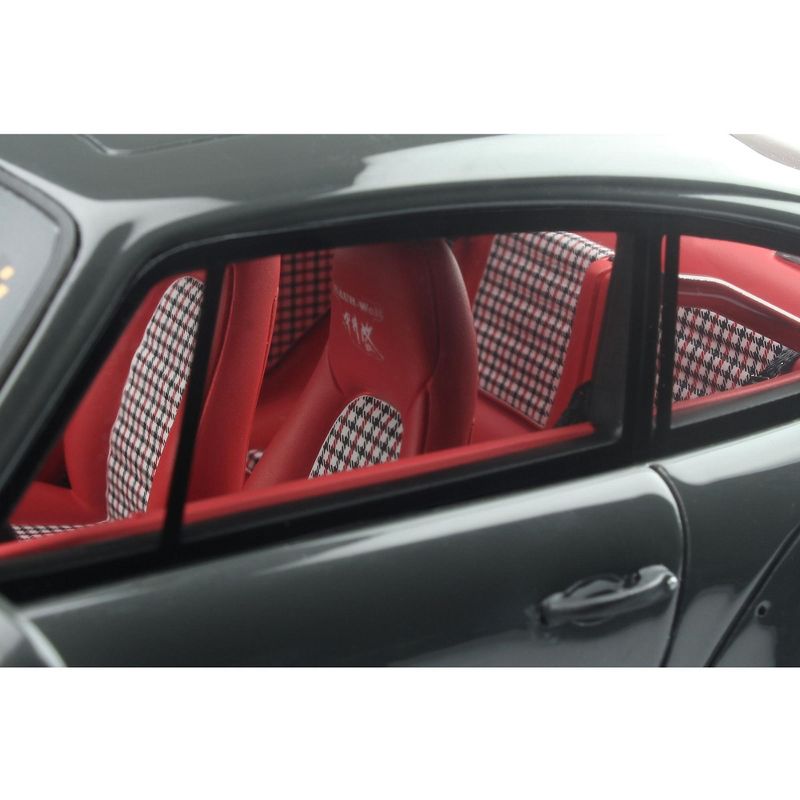 Porsche RWB Body Kit Bourgogne Green with Red Interior 1/18 Model Car by GT Spirit