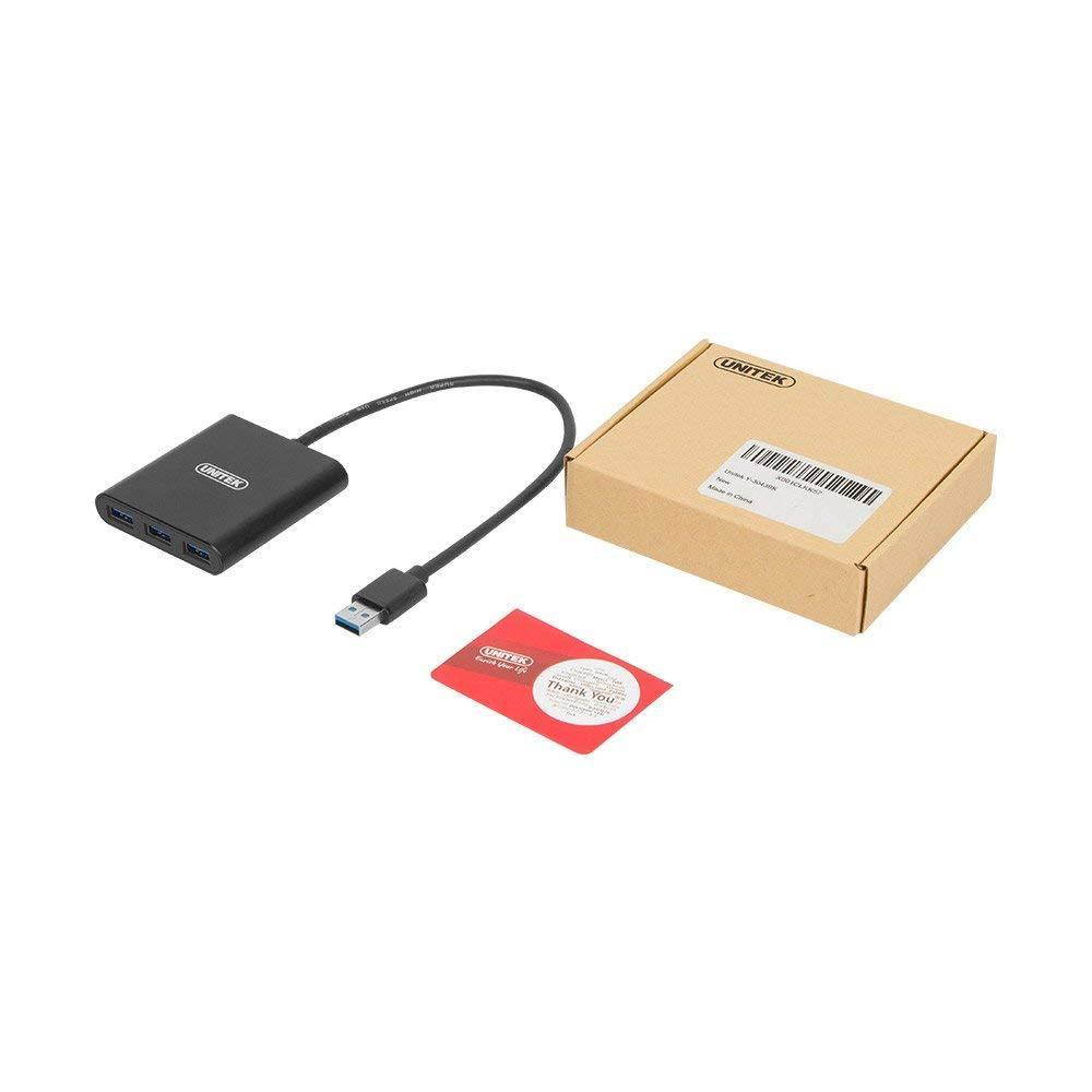 UNITEK Aluminum Super Speed 4 Ports USB 3.0 Hub Splitter For iPhone XS Samsung