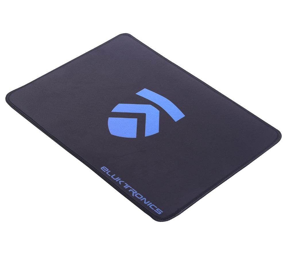 Eluktronics Gaming Mousepad with Stitched Edges, Premium-Textured Mat Pad, Non-Slip Rubber Base Mouse Pad for Laptop, Computer & PC, 355 x 260 x 4mm - Size: Large