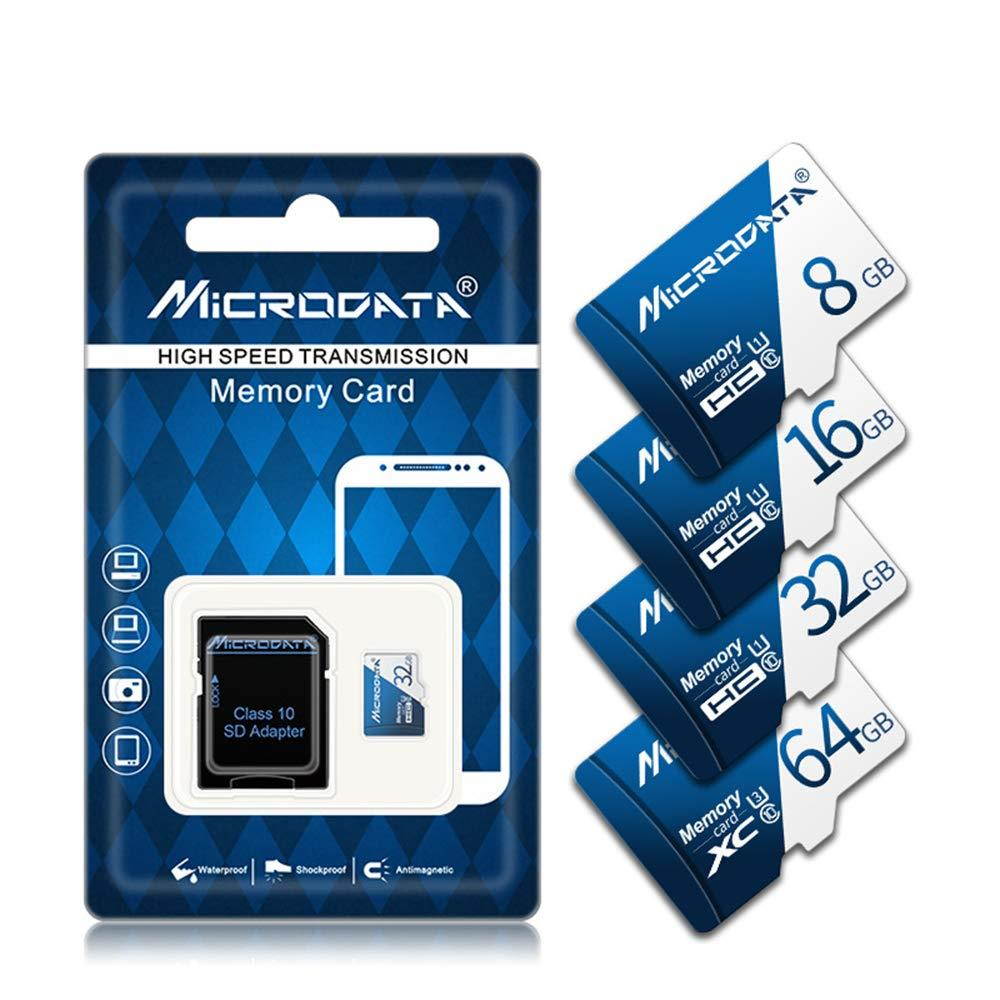 Microsd High Speed Memory Cards 4GB 8GB 16GB 32GB 64GB 128GB SD Adapter Memory Flash Card for Drone Camera Memory Card - Blue