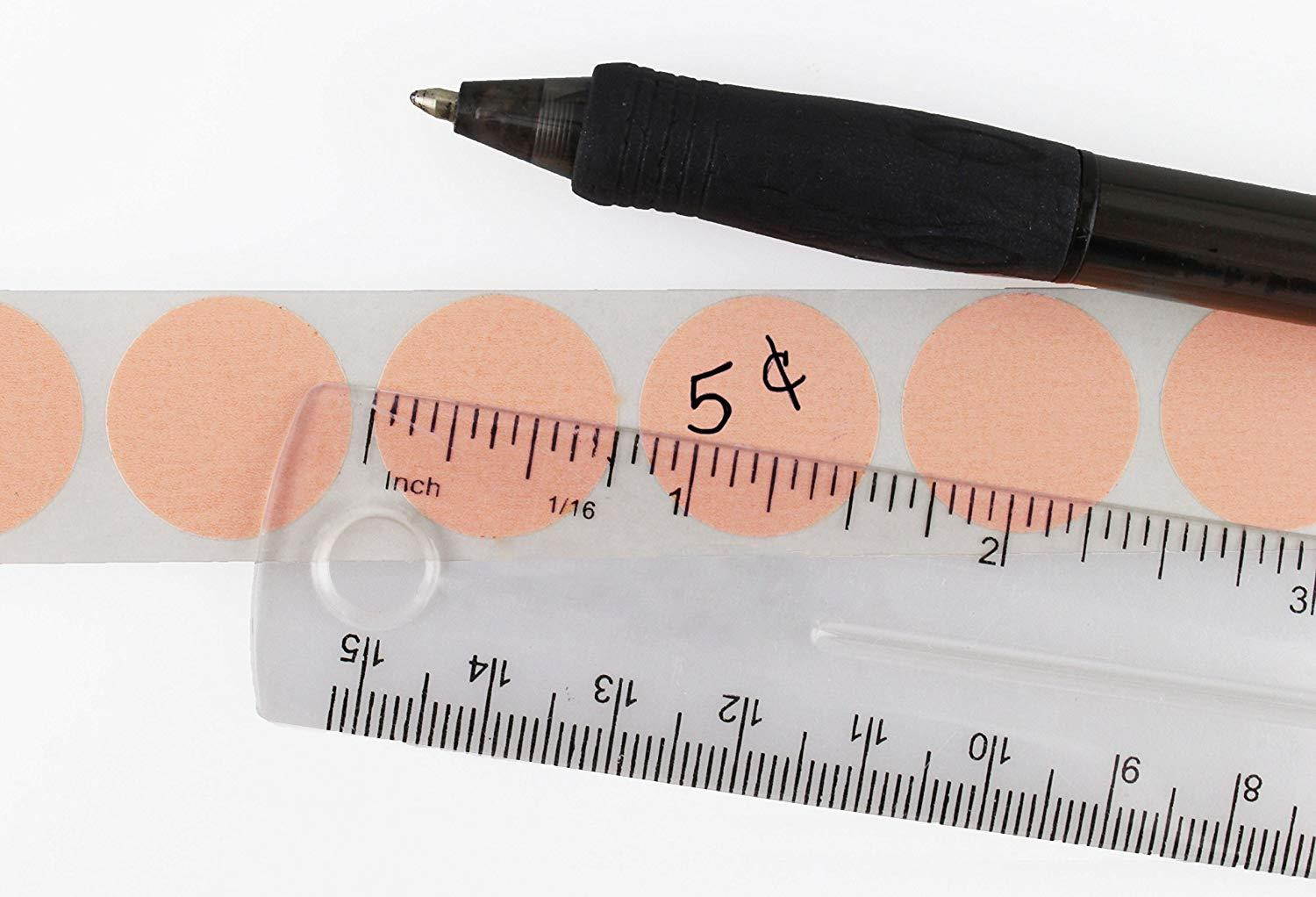 ChromaLabel 3/4 inch Color-Code Dot Labels | 1,000/Roll (Apricot)