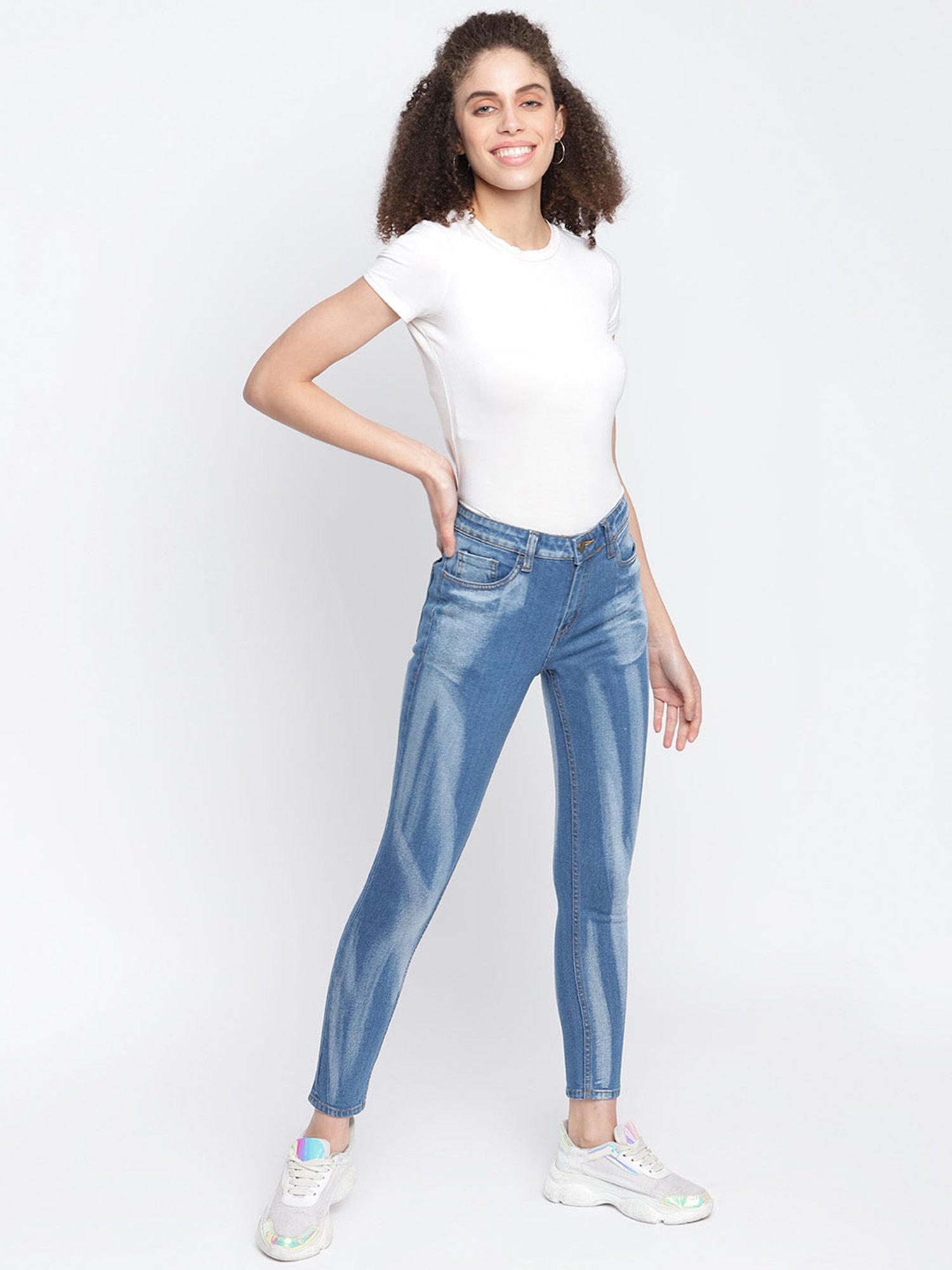 Tales & Stories Blue Skinny Fit Jeans