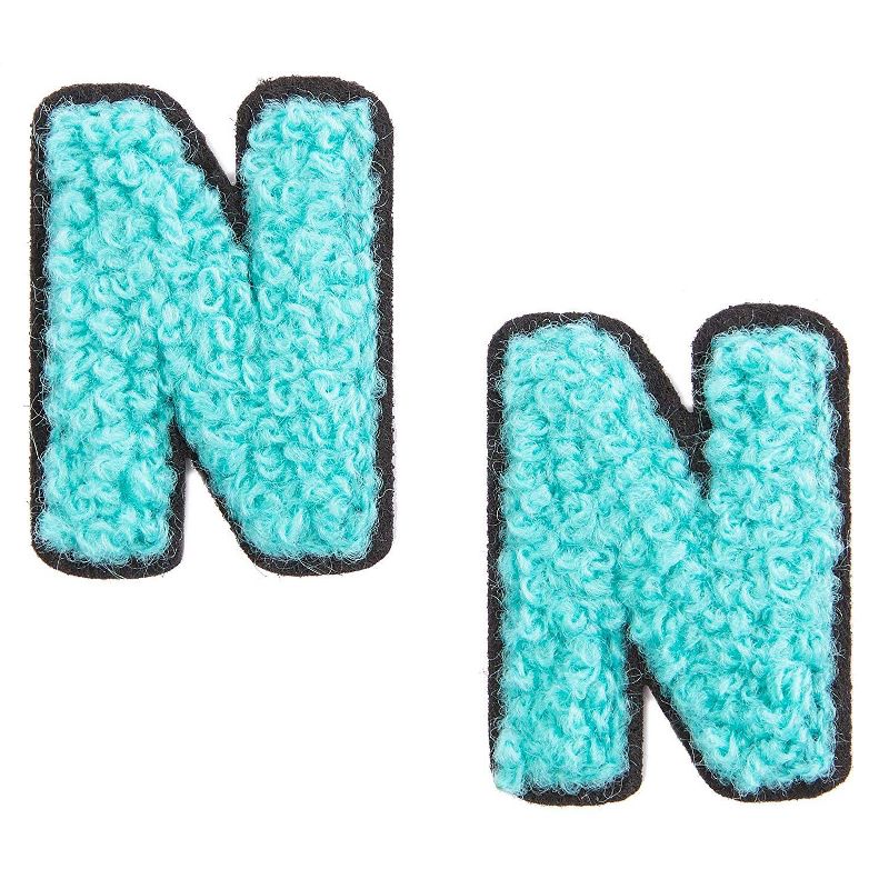 Bright Creations 82-Pack White Alphabet Letter and Number Iron On Patches for Applique, Sewing, Arts and Crafts, 1 In