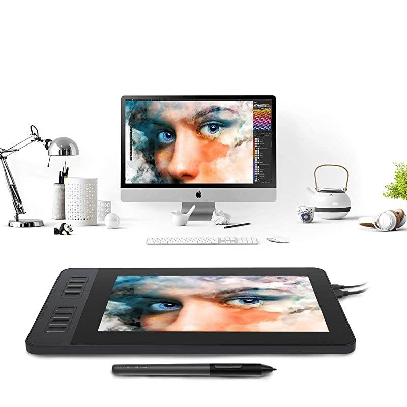 PD1161 11 6 Inches HD IPS Tilt Support Graphics Drawing Pen Display with 8 Shortcuts and 8192 Levels Battery Free AP50 Stylus