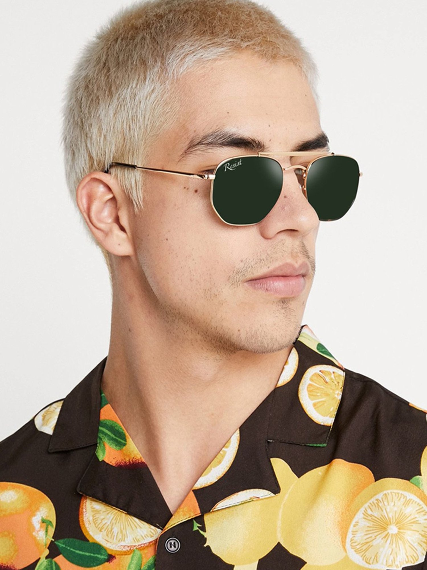 Resist Eyewear Green UV Protection Unisex Sunglasses
