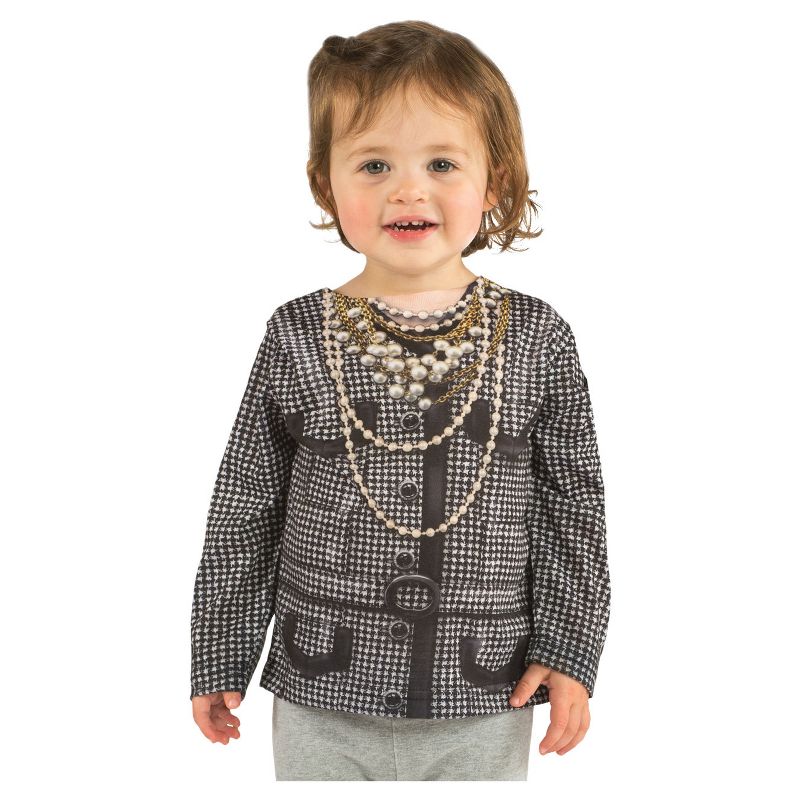 Toddler Girls' Houndstooth Costume Jacket T-Shirt 2T