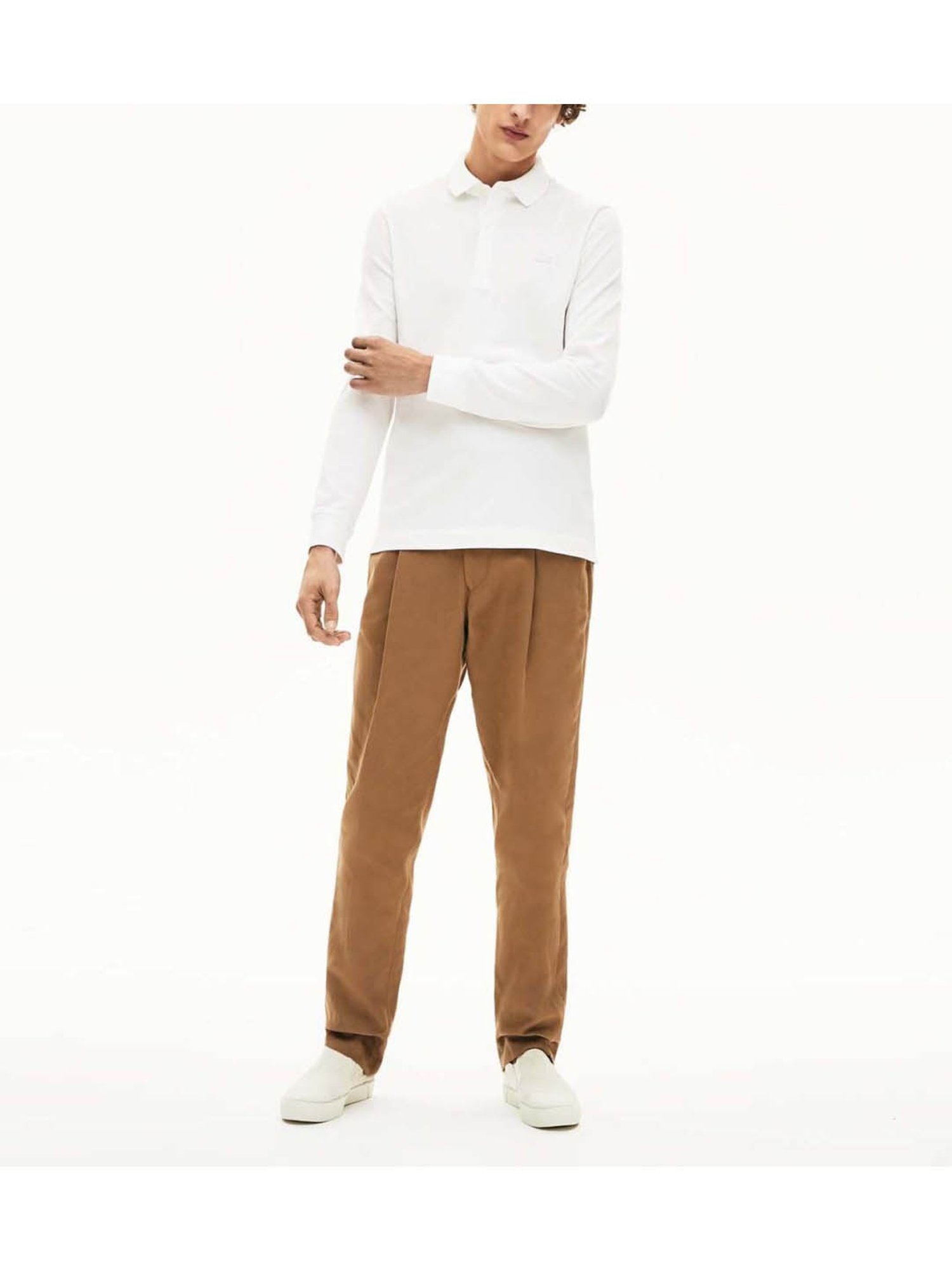 Lacoste White Paris Regular Fit Polo T-Shirt