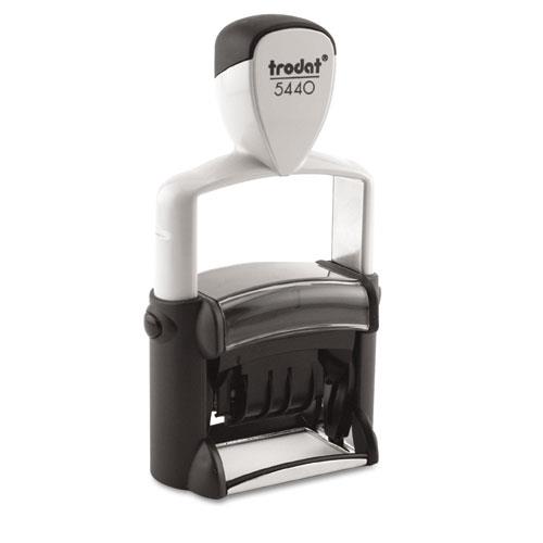 US Stamp T5444 Trodat Professional 5-in-1 Message Stamp  Dater  Self-Inking  Blue/Red