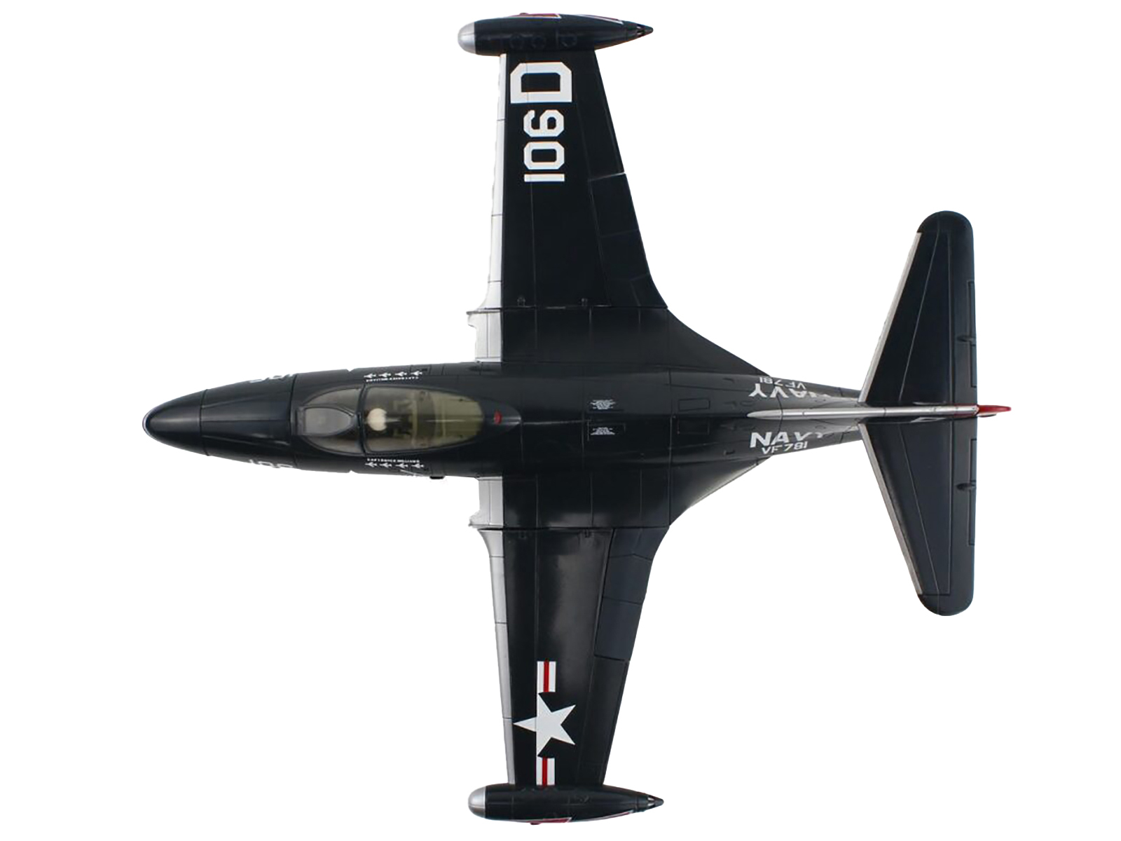 Grumman F-14B Tomcat Fighter Aircraft "VF-103 Jolly Rogers USS George Washington" (2000) United States Navy "Air Power Series" 1/72 Diecast Model by Hobby Master