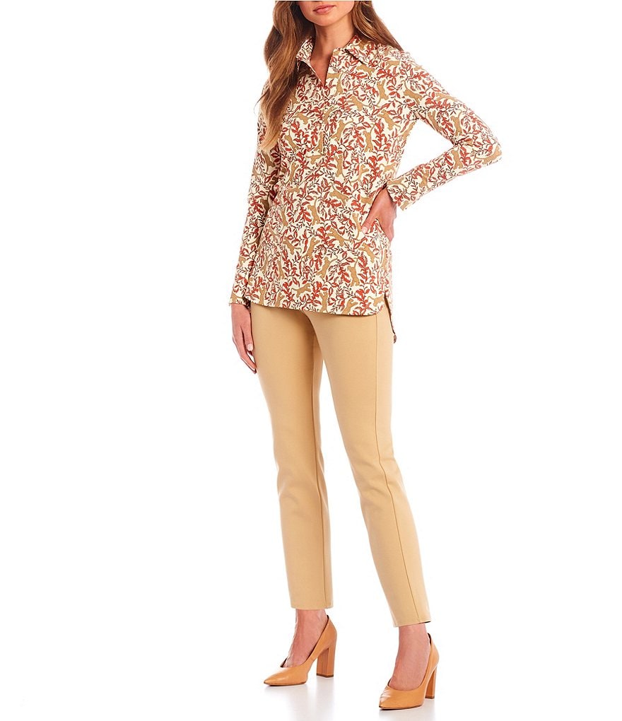 Jude Connally Olivia Ponte Knit Pull-On Hidden Elastic Waist Pants