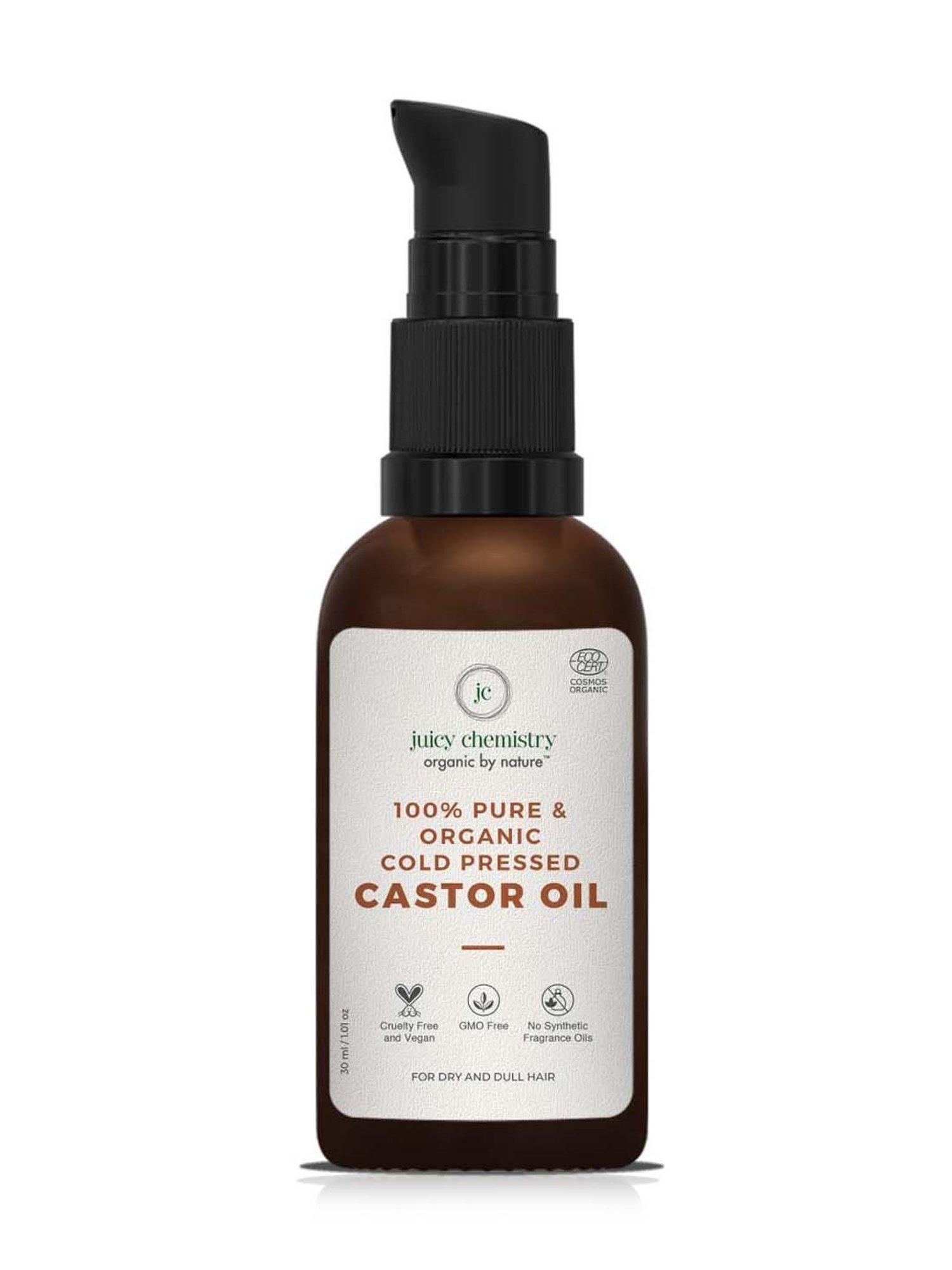 Juicy Chemistry Castor Cold Pressed Carrier Oil - 30 ml