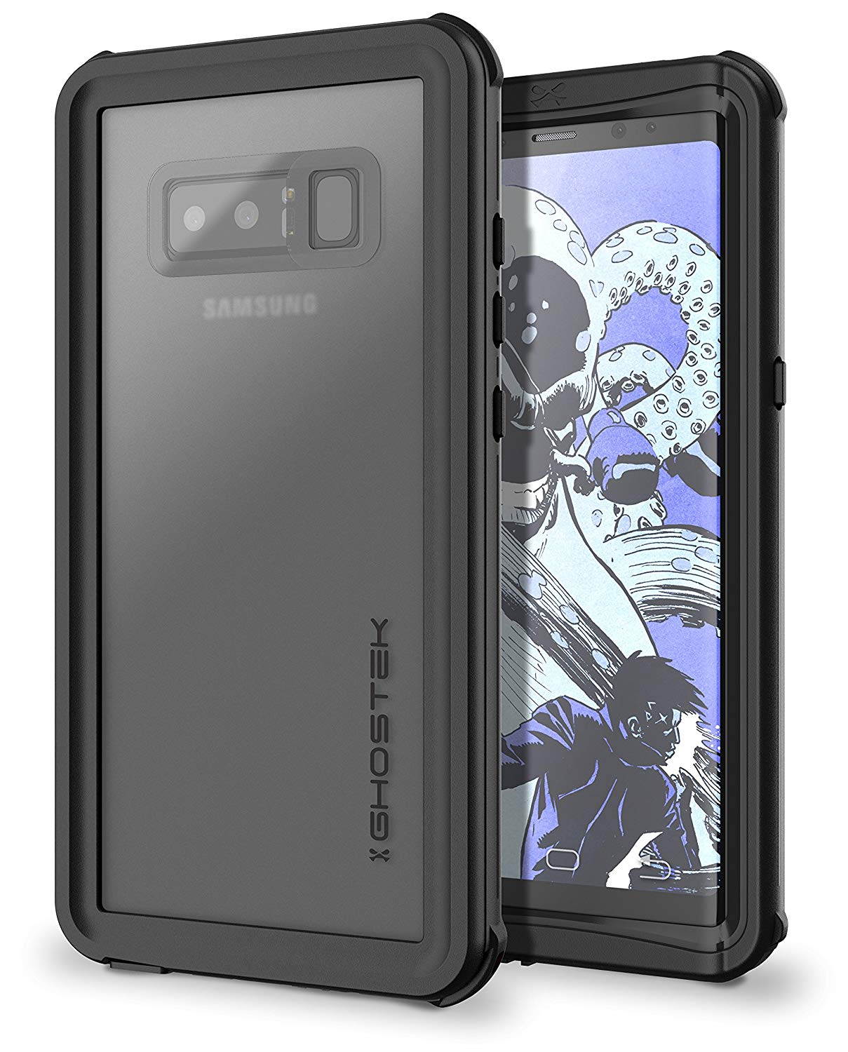 Ghostek Nautical Galaxy S9 Plus Waterproof Case with Screen Protector Slim Extreme Heavy Duty Protection Tough Shockproof Full Body Underwater Watertight Seal for 2018 Galaxy S9+ (6.2 Inch) - (Black)