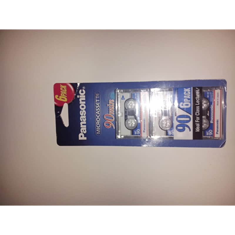 RT906MC Microcassette6Pack 90min capacity for each tape