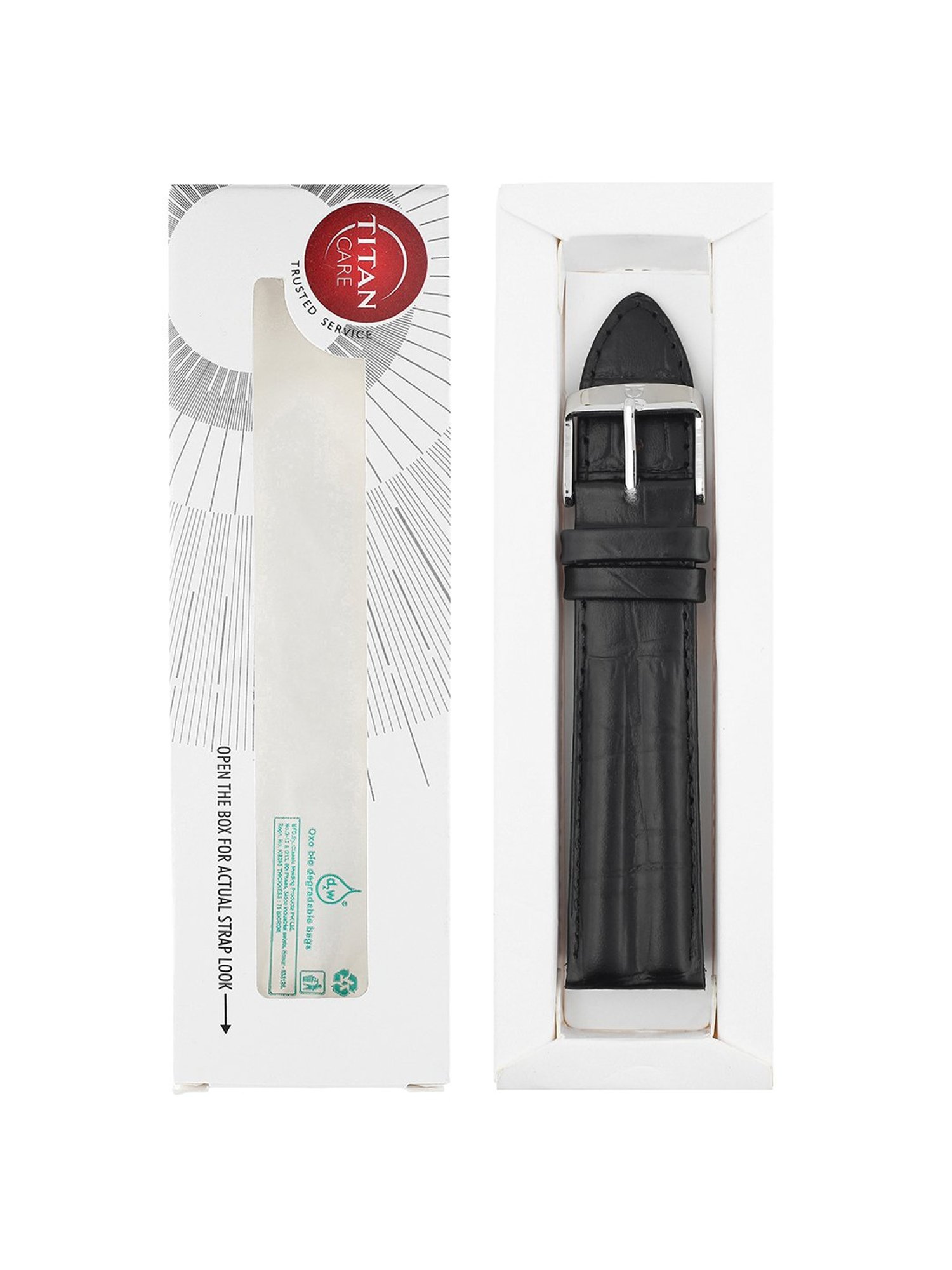 Titan 24 mm Tan Genuine Leather Strap for Men